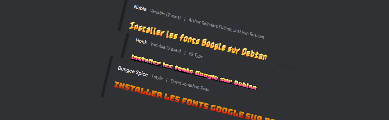 Installer les polices Google sur linux (Debian/Ubuntu)